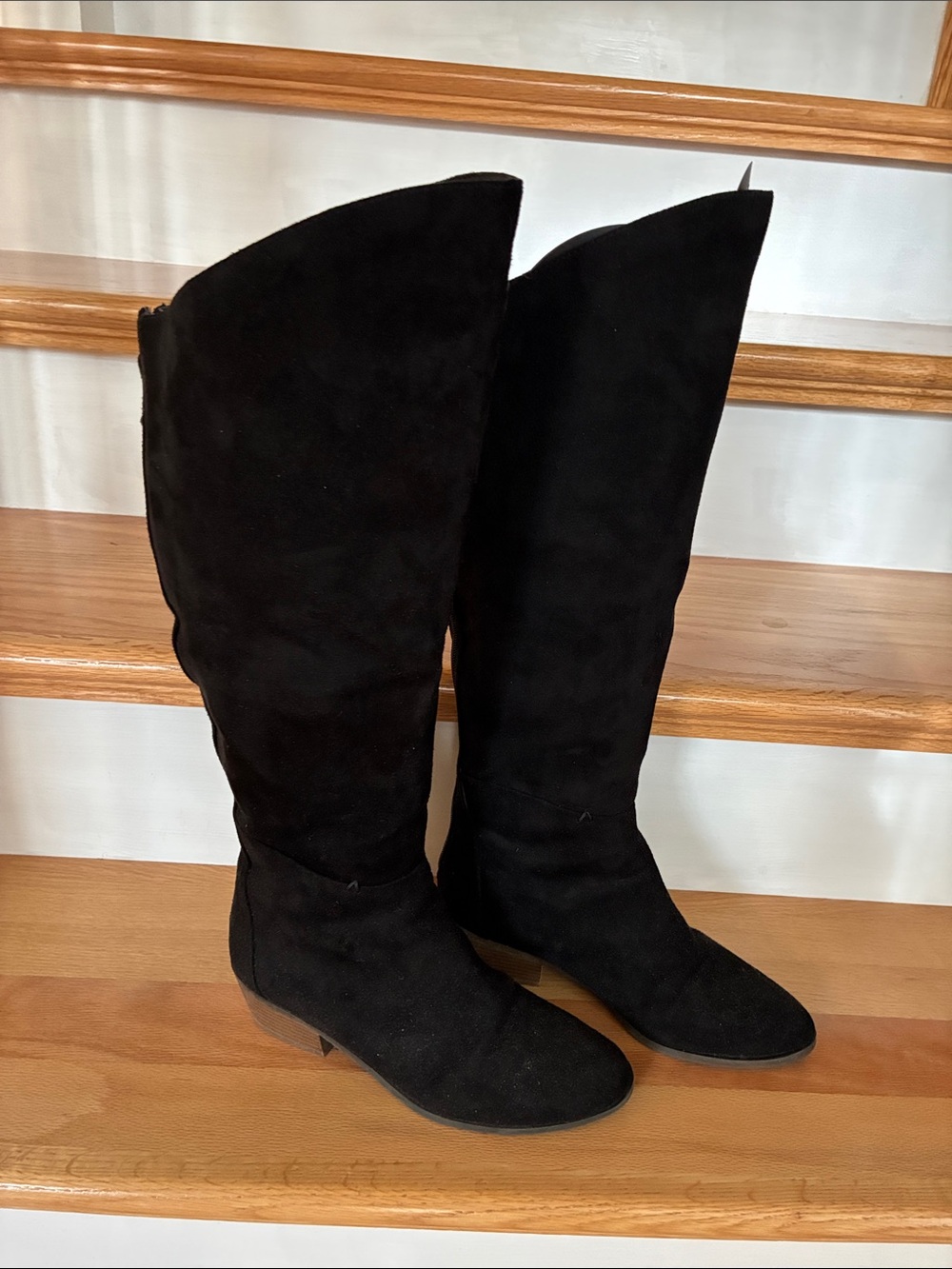 Dr. Scholl's Black Suede Over-The-Knee Boots